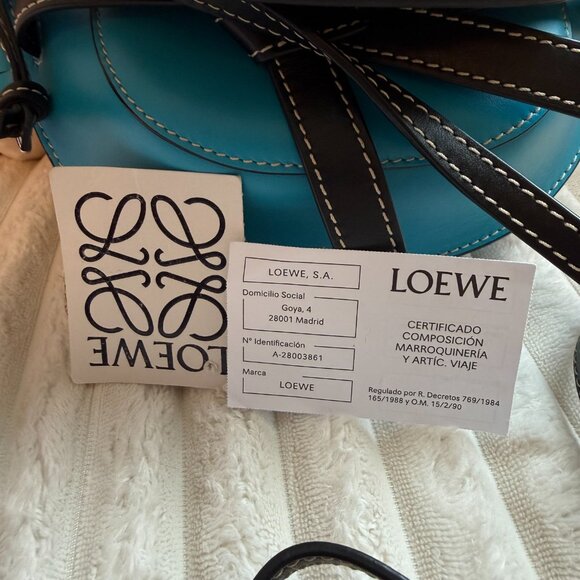 Loewe Mini Gate Floral Leather Saddle Bag - Picture 8 of 10